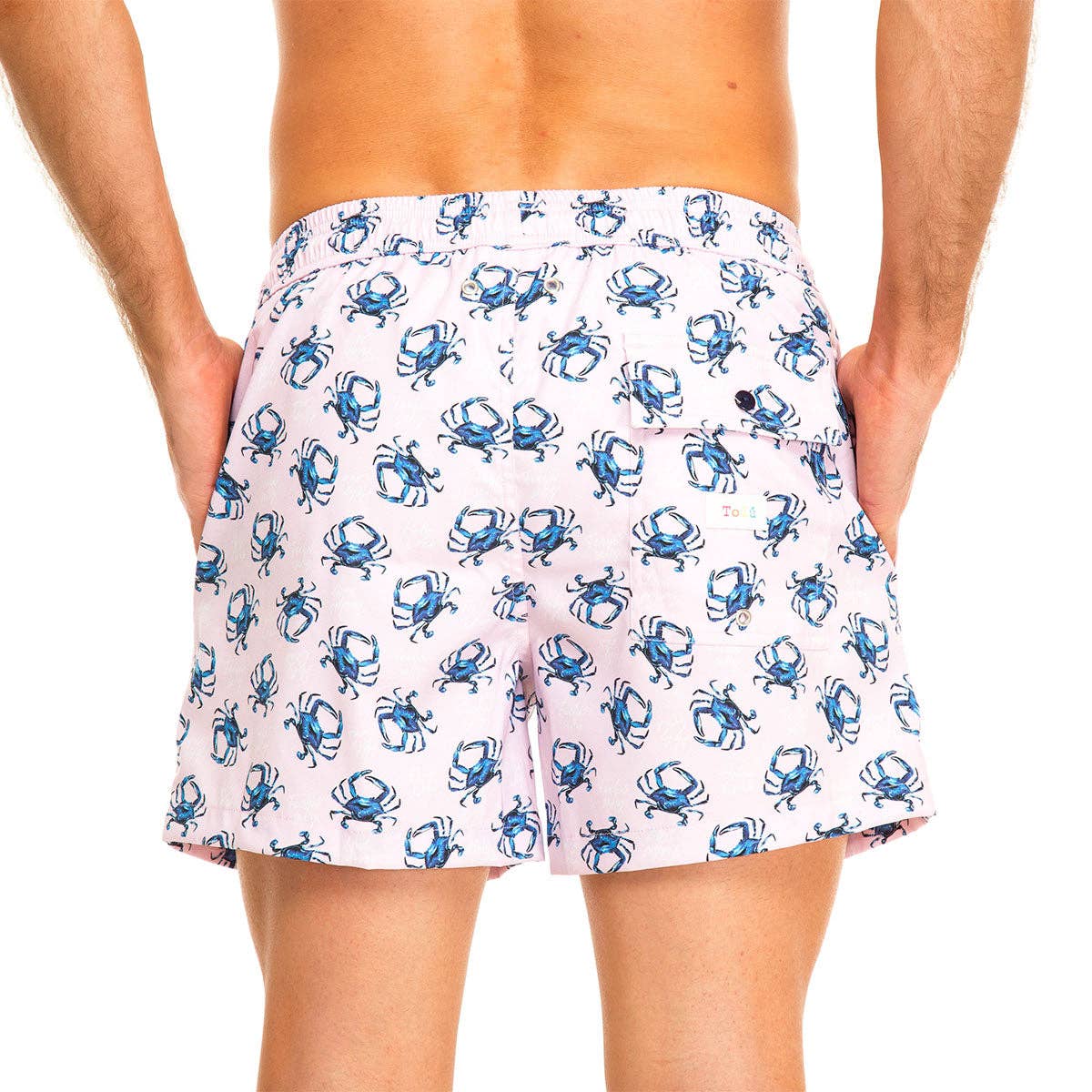 Pink Crabs Men's Swim Shorts: M