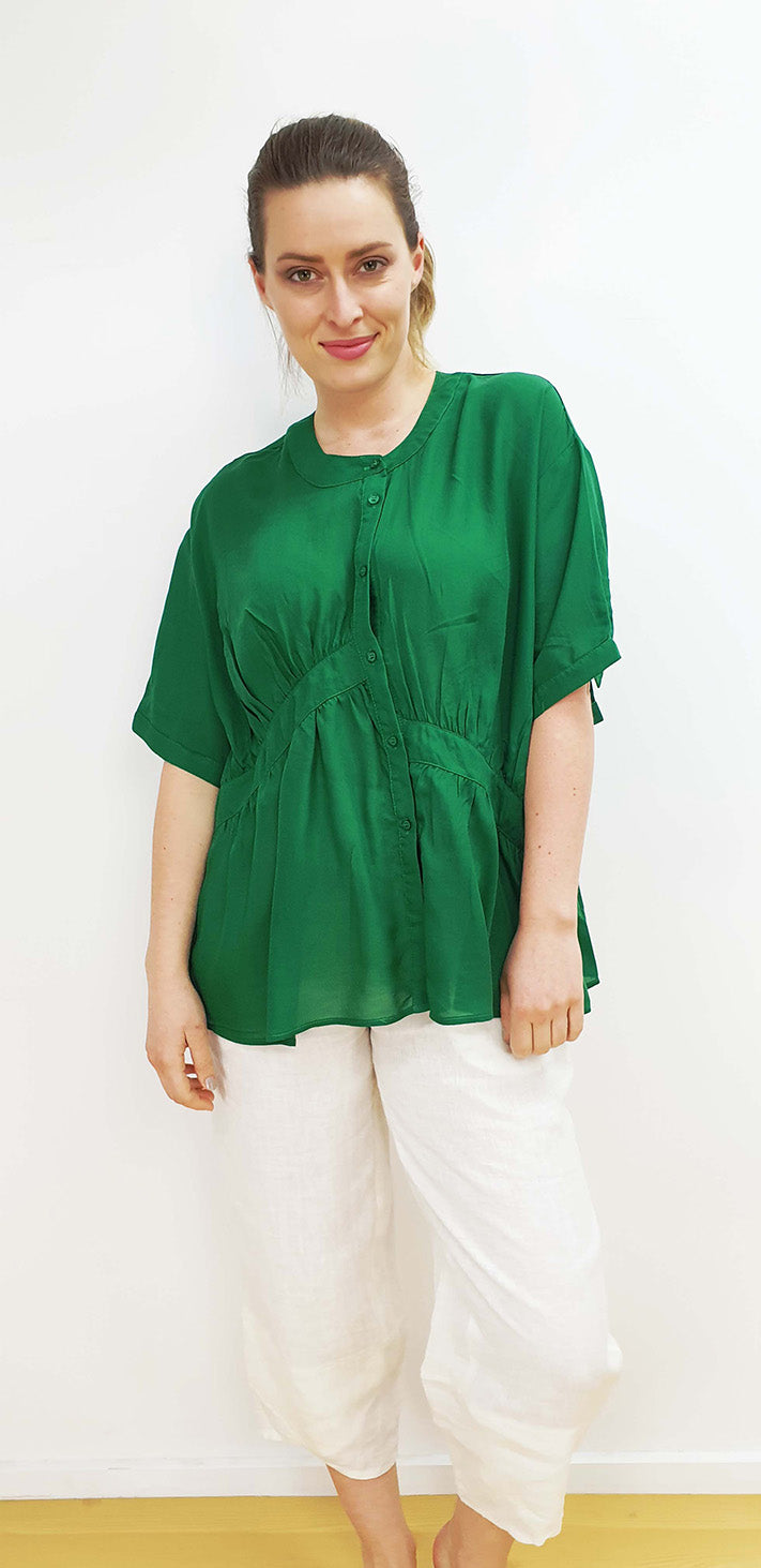 Yolanda shirt top in emerald