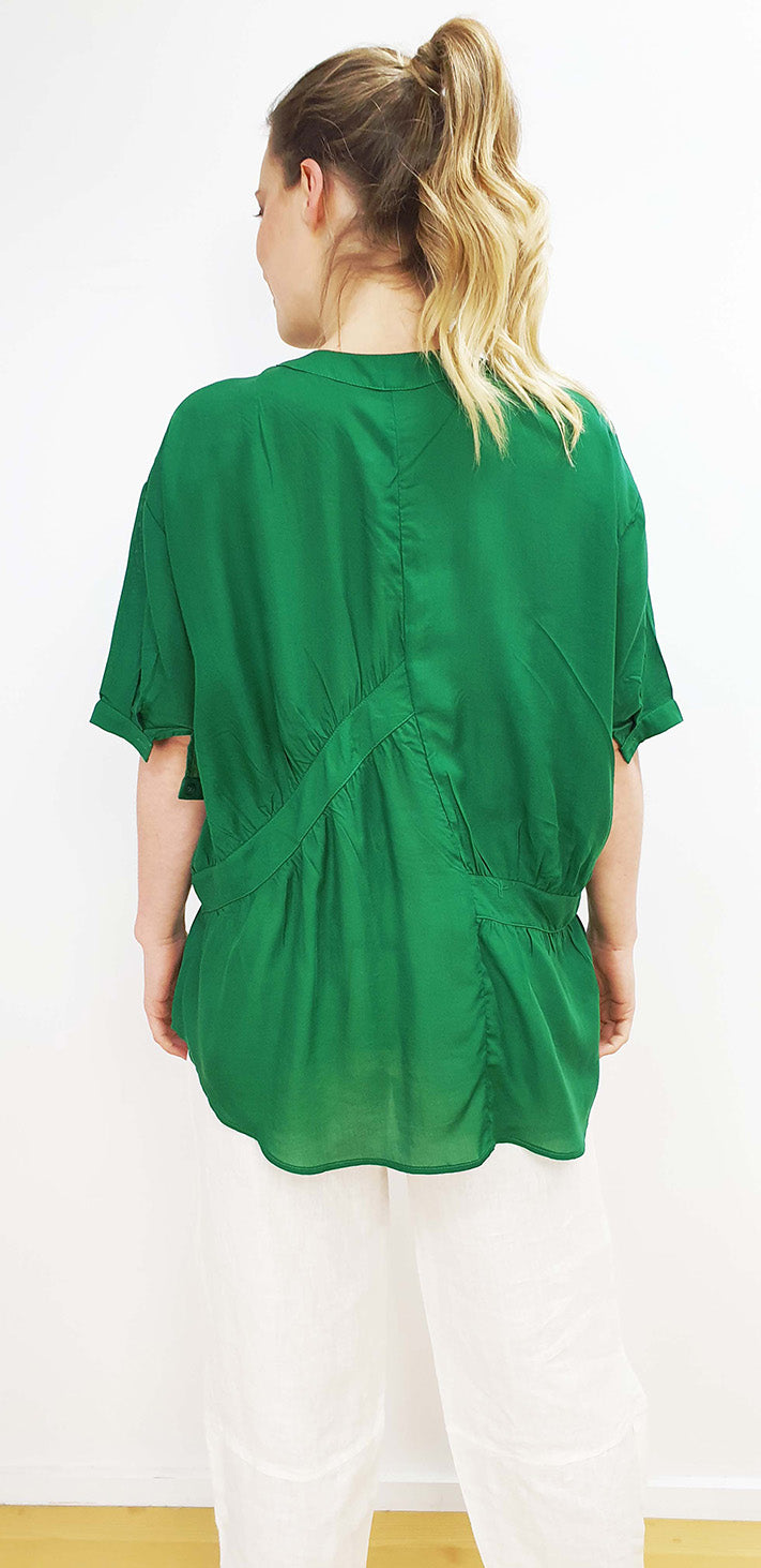 Yolanda shirt top in emerald