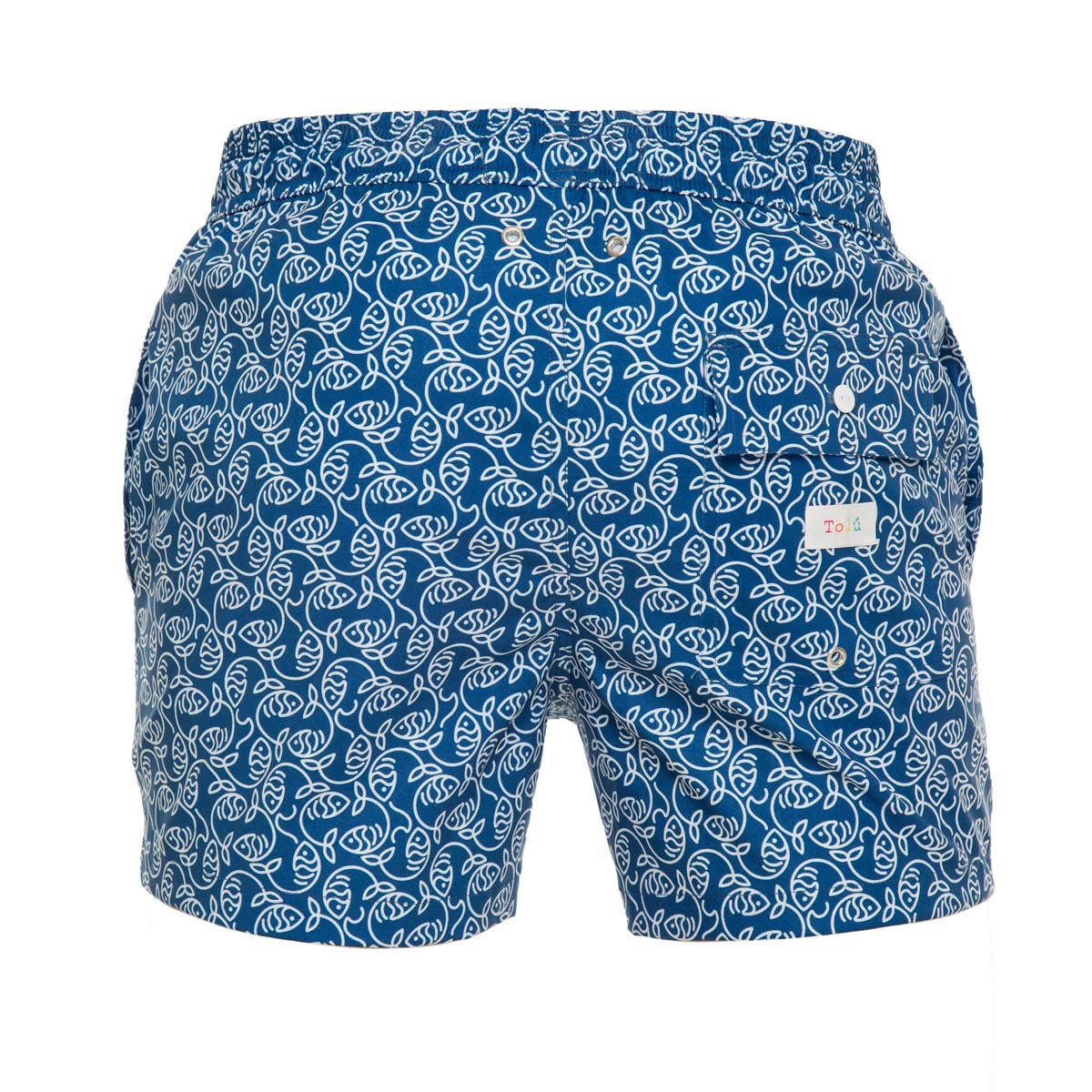 Dark Essential Fishes Men's Swim Shorts: S