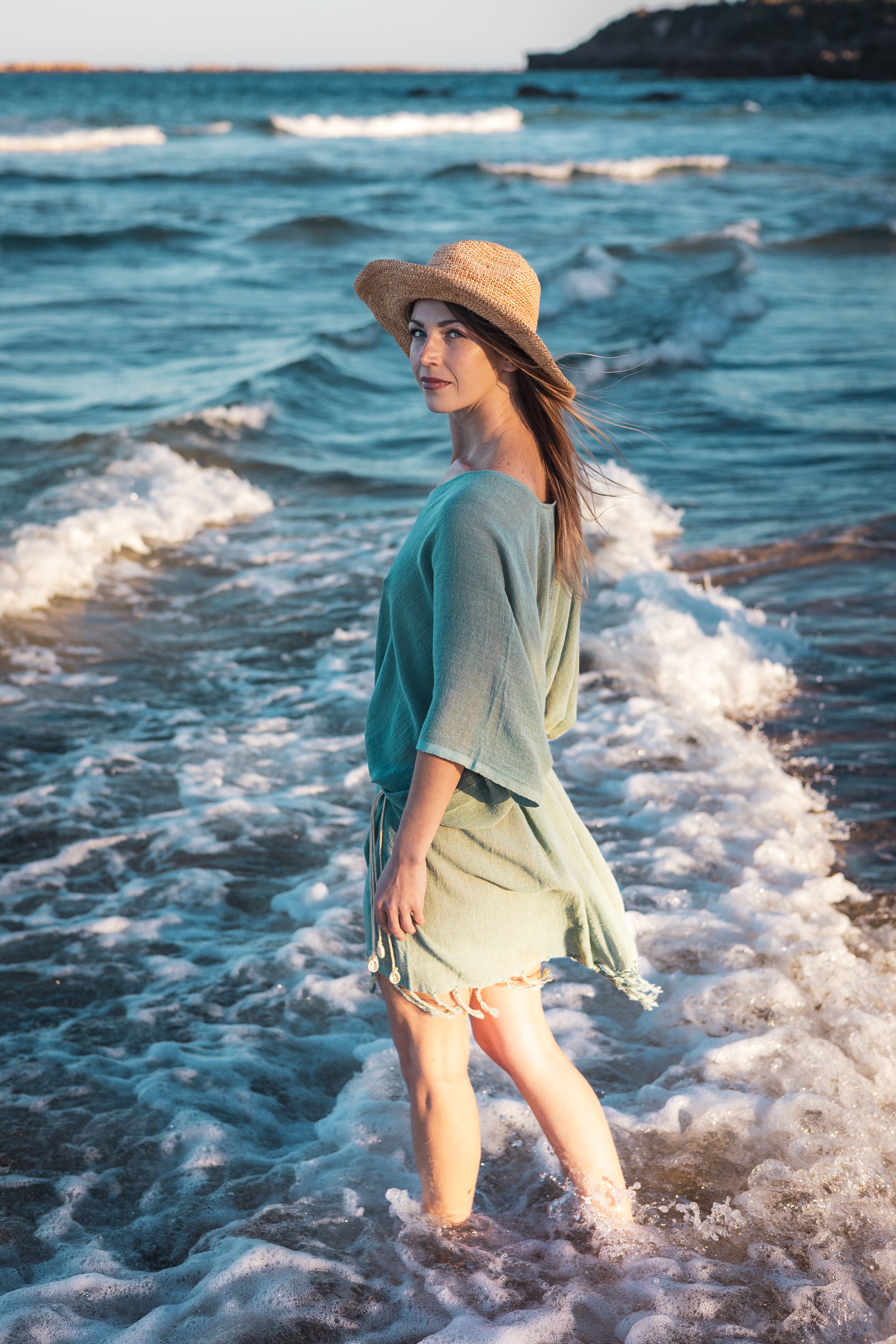 Mel Ramie Kaftan - Seamist