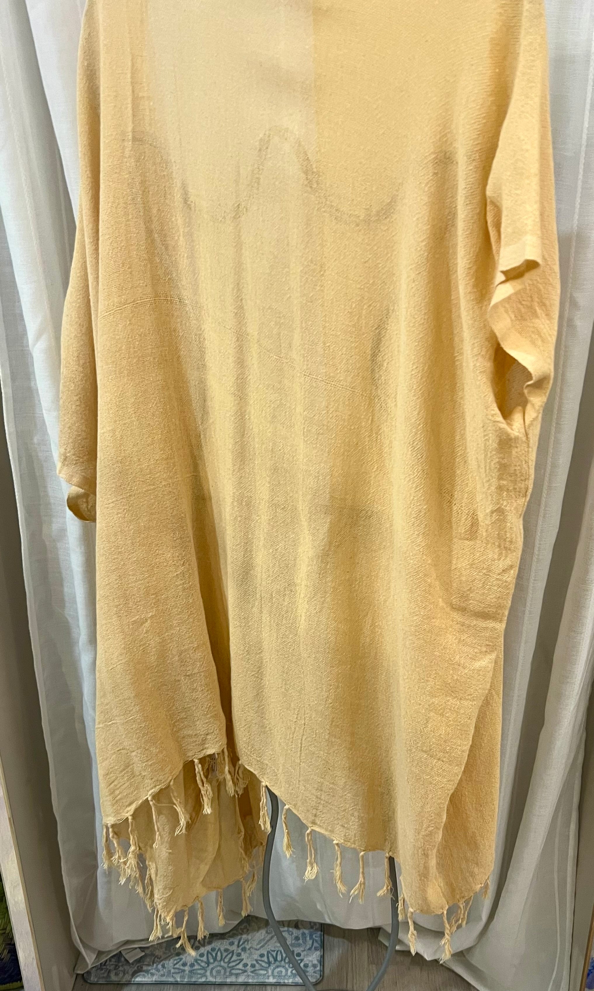 Kayla ramie short  kimono - Sand