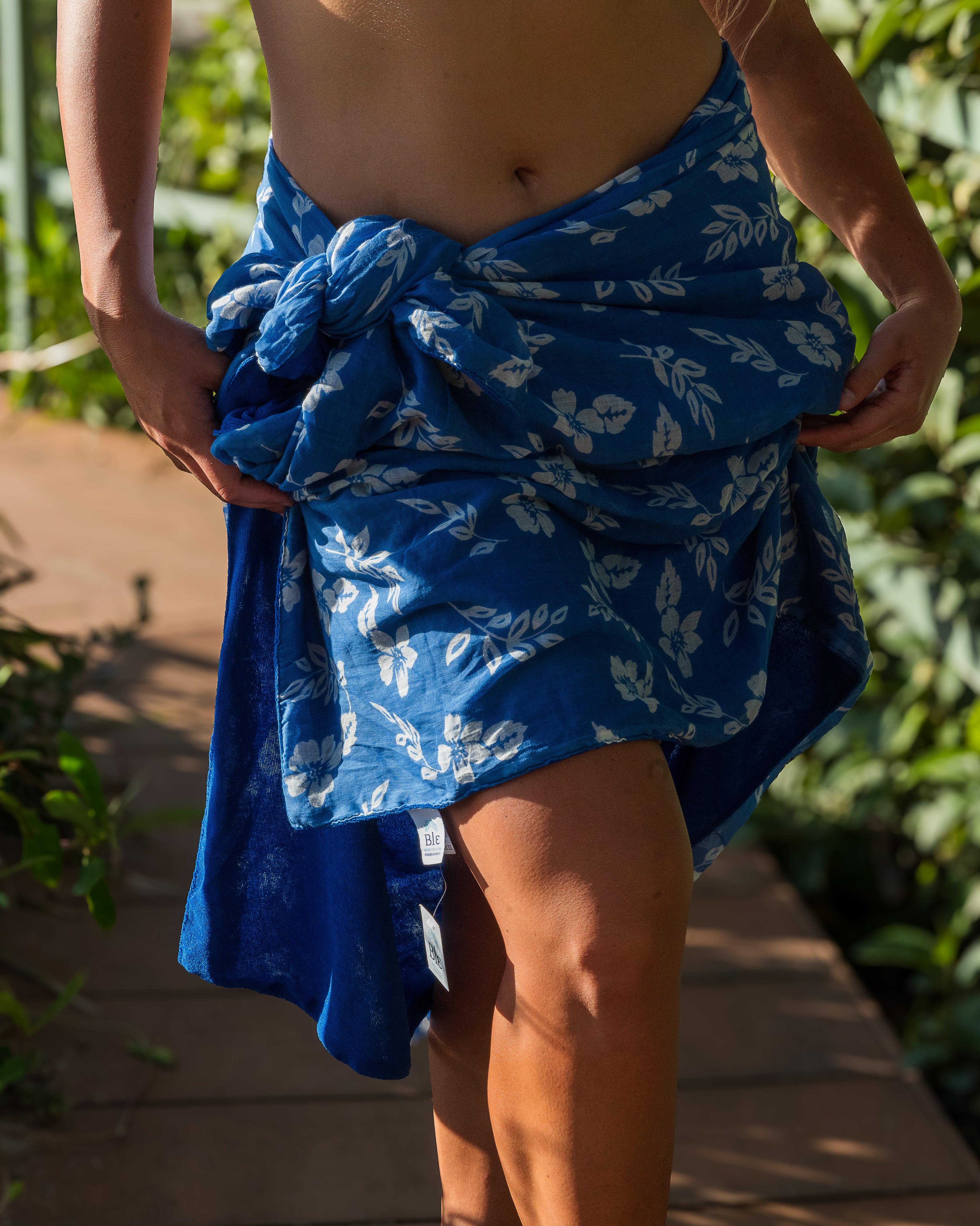 Ble Terry Towelling beach towel sarong  -
