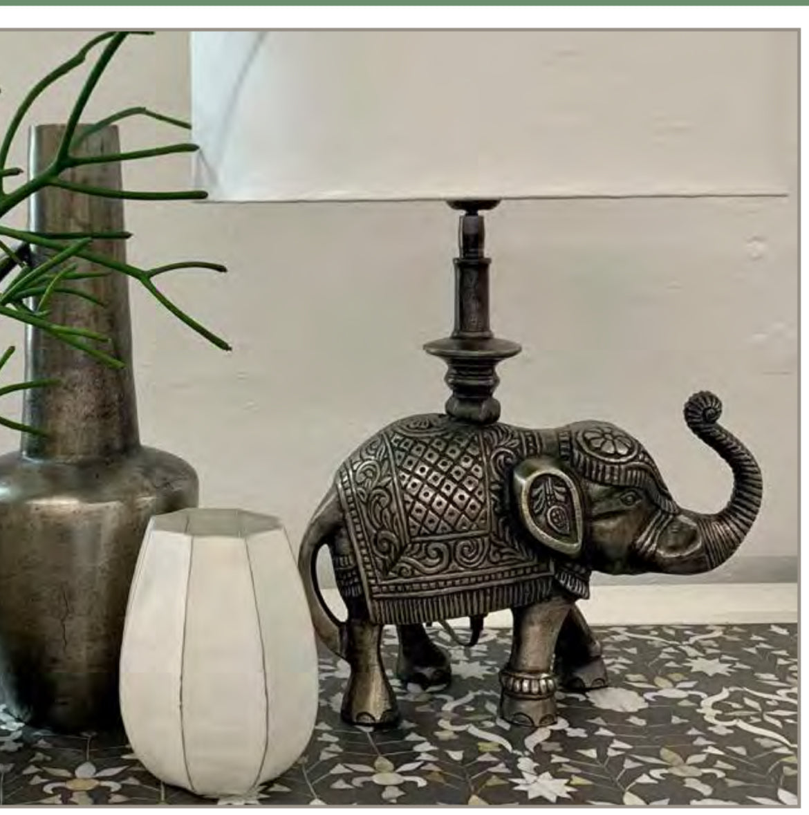 Ornamental Elephant Lamp Base