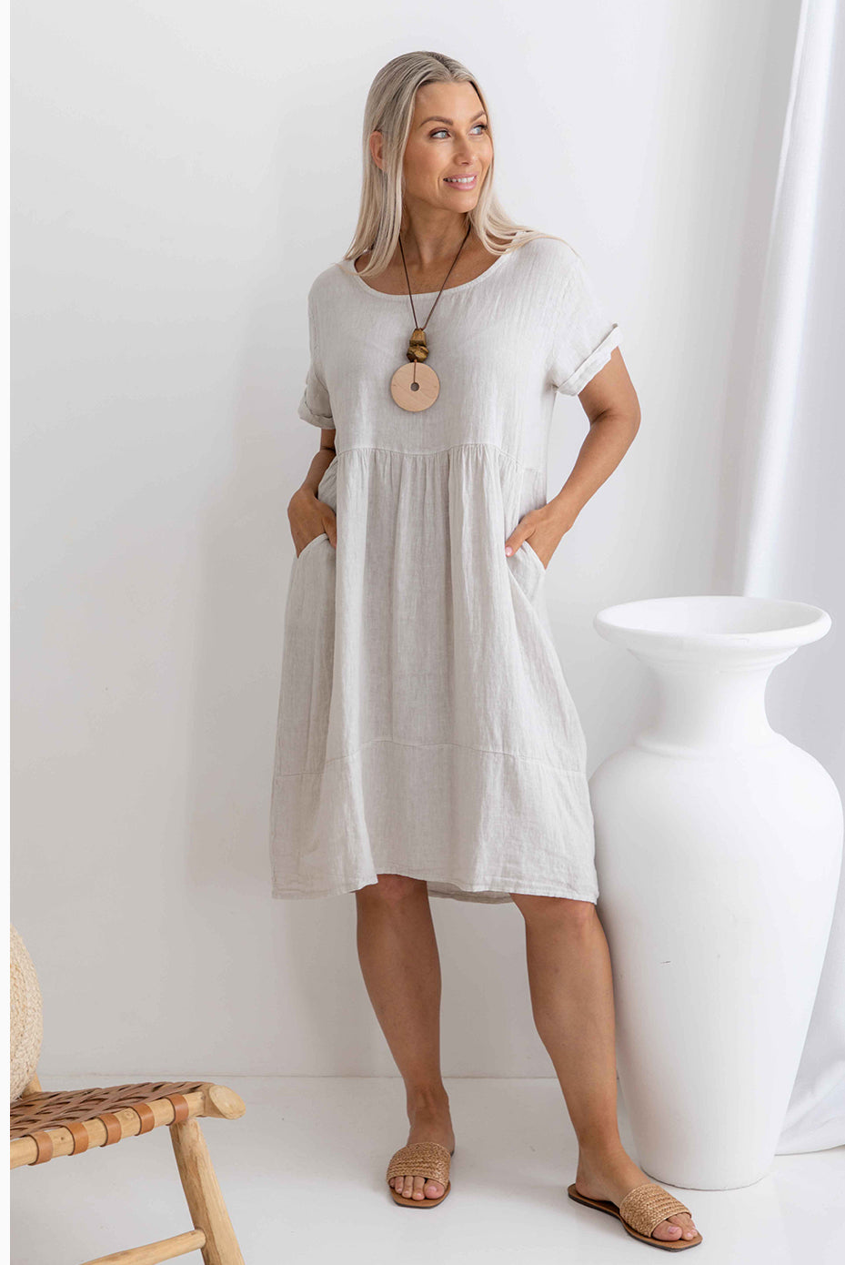 Adriana dress sand