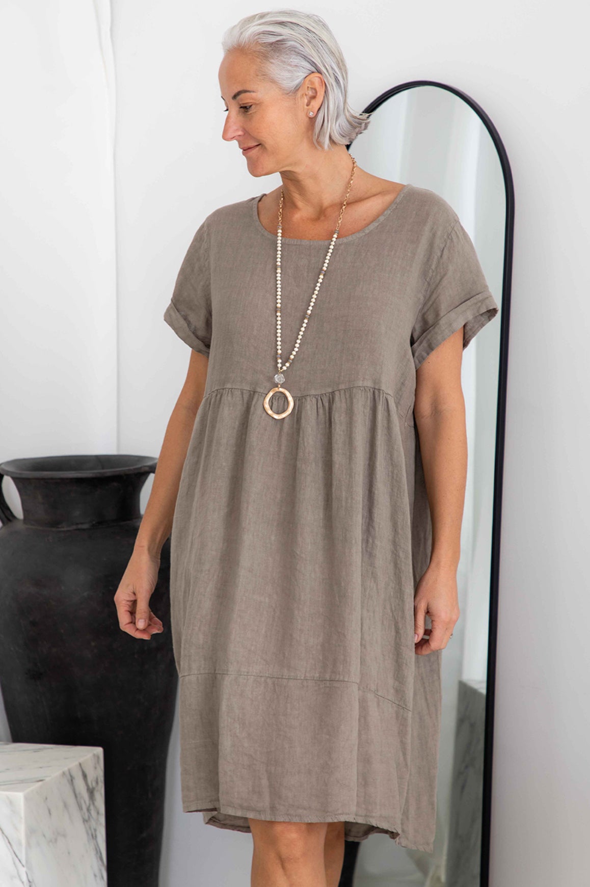 Adriana dress slate