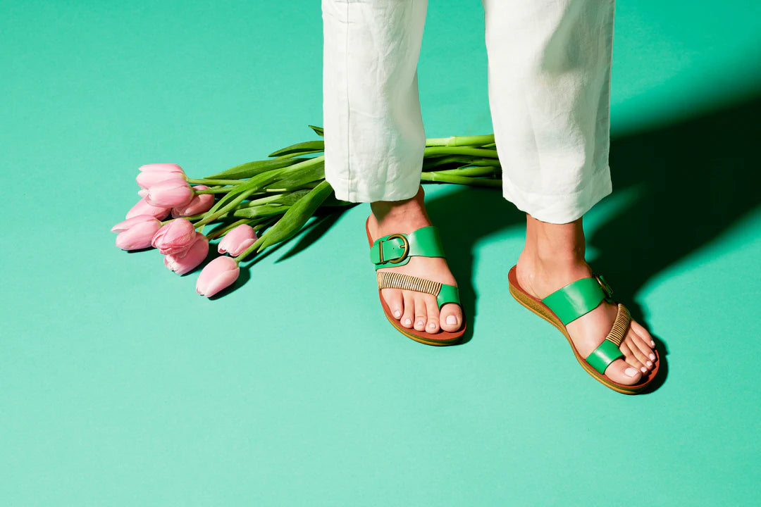 Bria Sandal in Emerald