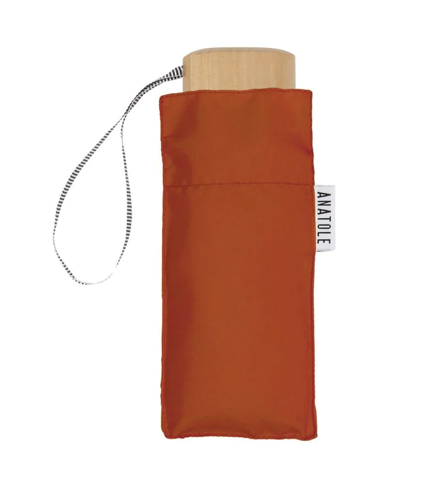 Anatole Louis Collapsible Micro Umbrella rust color