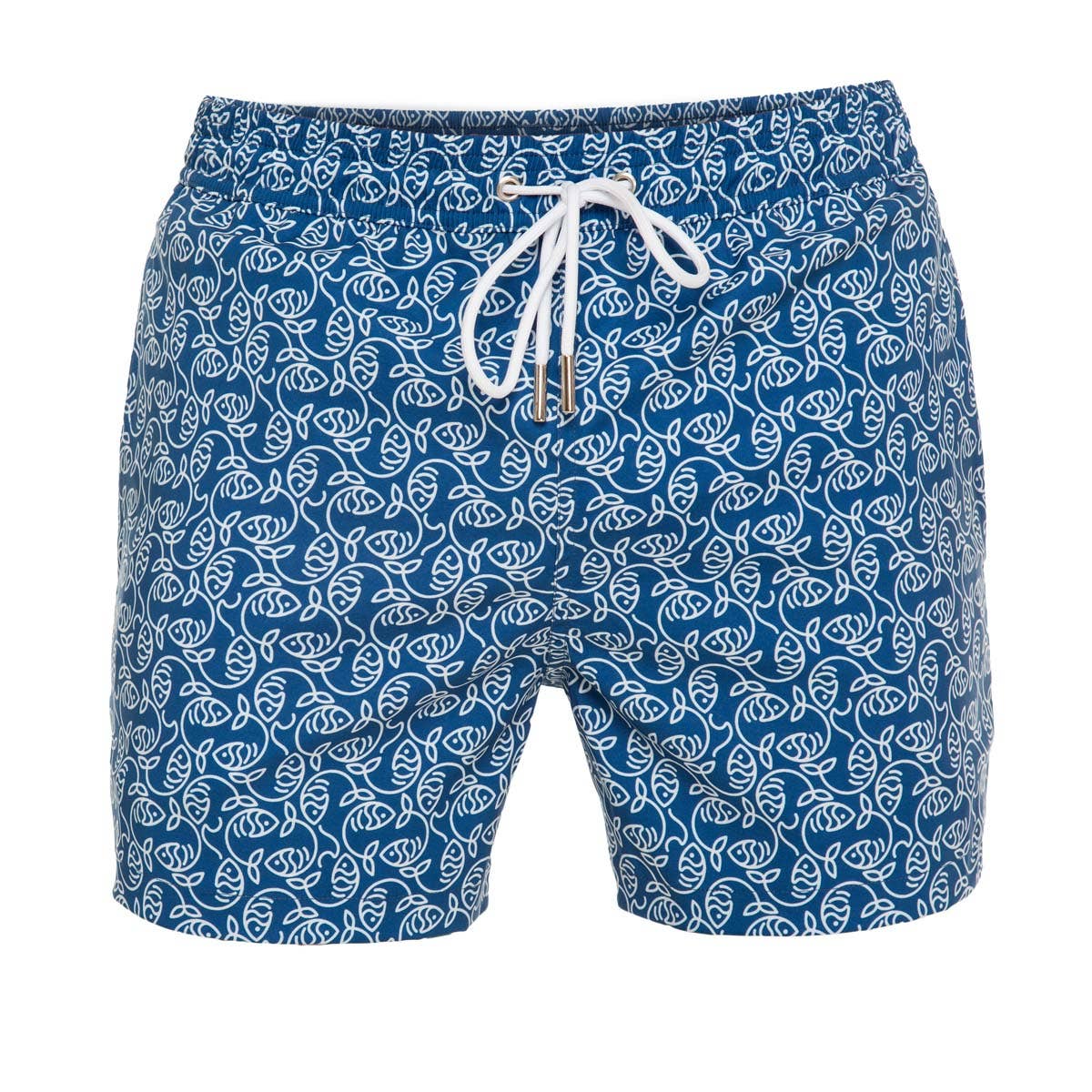 Dark Essential Fishes Men's Swim Shorts: S
