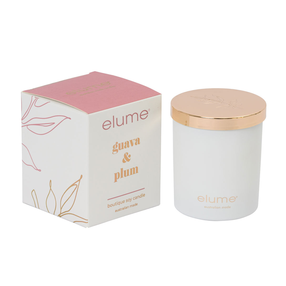 BOUTIQUE SOY CANDLE – GUAVA & PLUM
