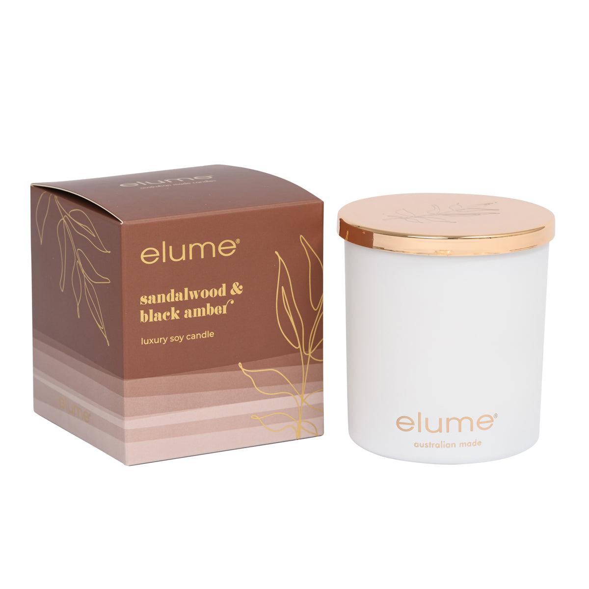 Sandalwood & Black Amber Soy Candle