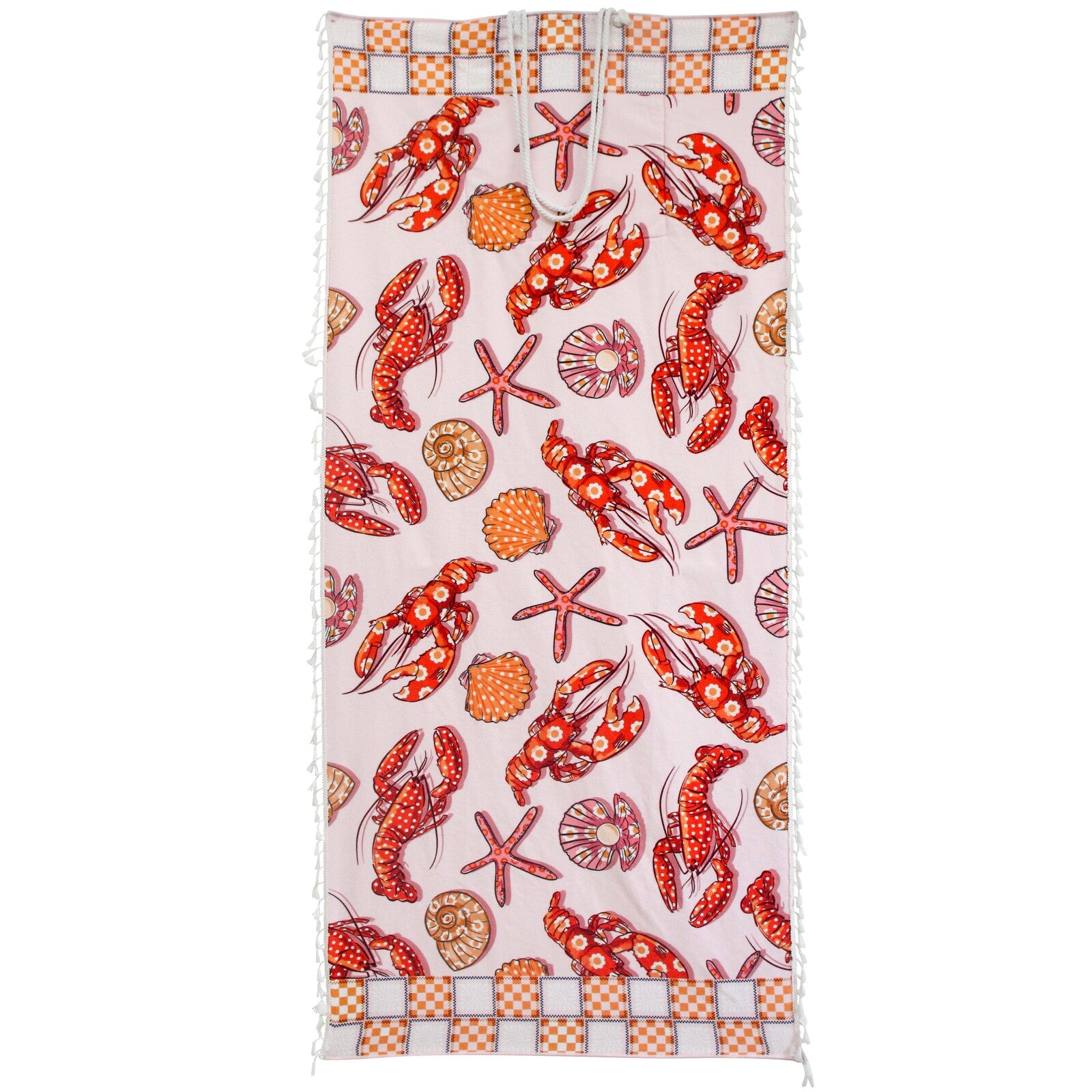 Beach Towel In Bag Lobster
