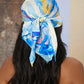woman wearing a bandana head scarf