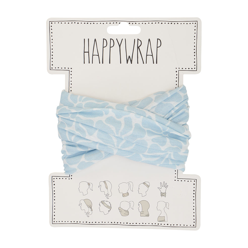 Happy Wrap Scarf Bandana – Sky Blue Petal