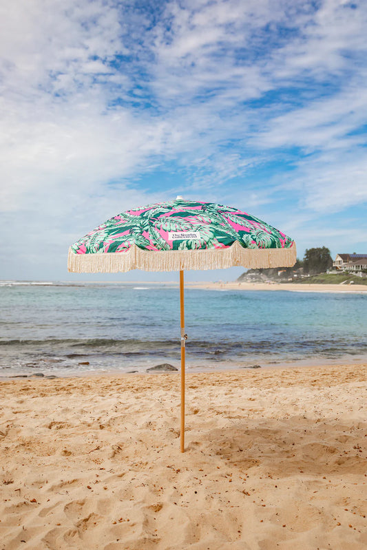 Bright Print with Tassels Umbrella by the Sunday Collectivist - Lush