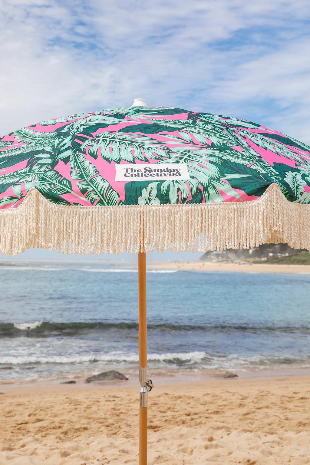 Bright Print with Tassels Umbrella by the Sunday Collectivist - Lush