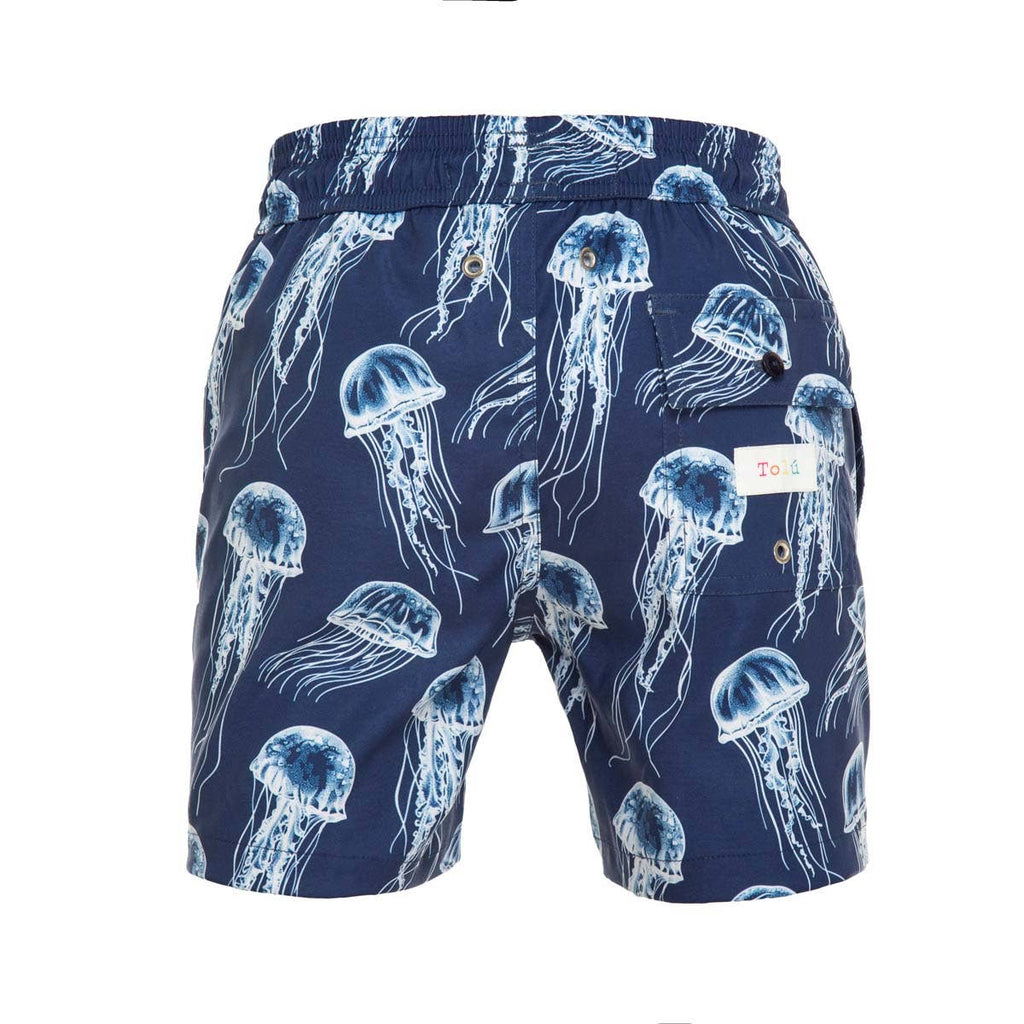 Blue Jellyfish Boy's Swim Shorts: 2