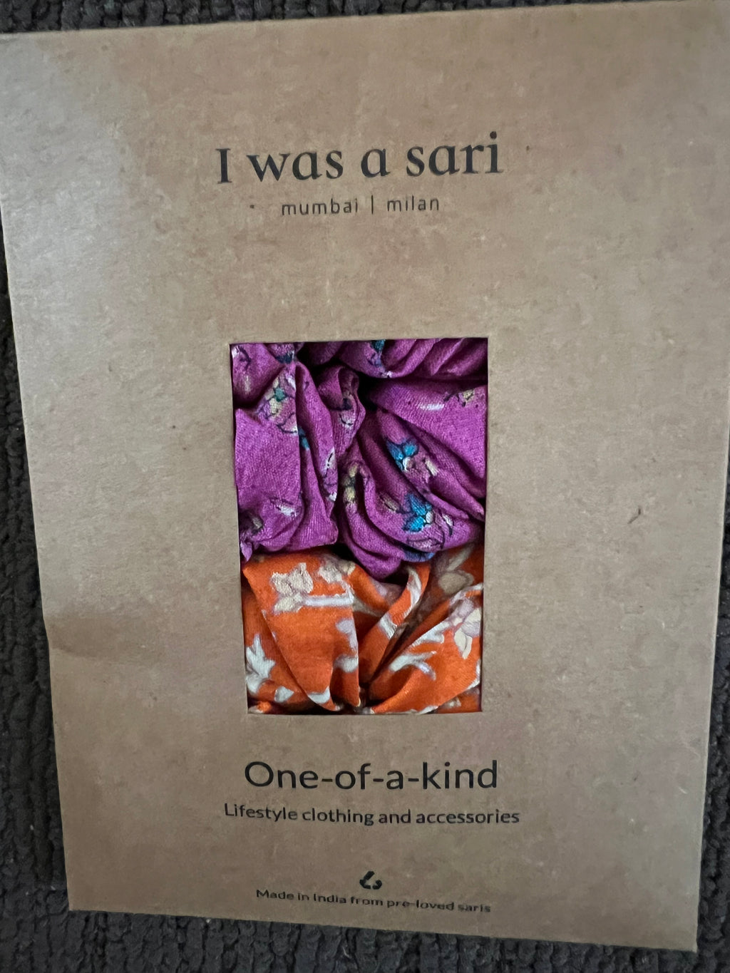 I was a Sari - Scrunchy set of 2