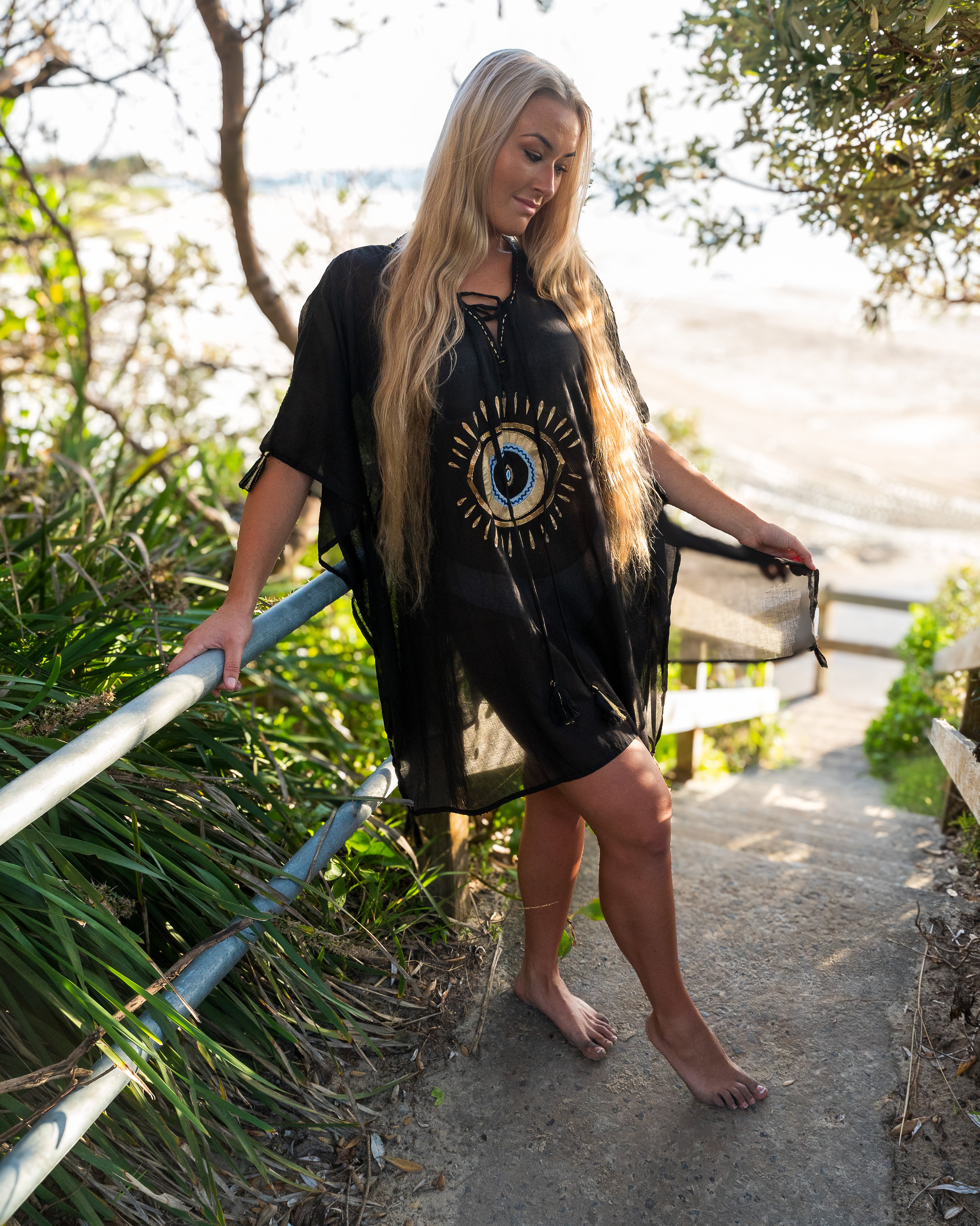 Ble Ayouni Black Kaftan