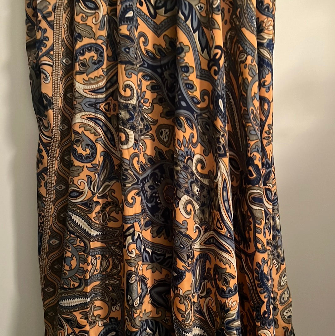 paisley print silk fabric