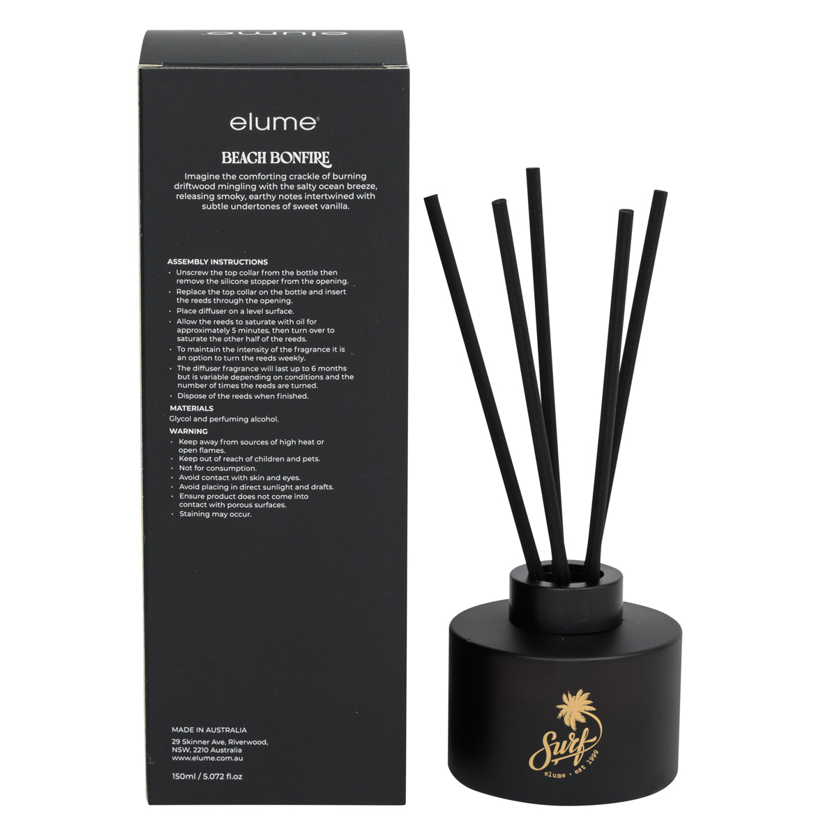 Surf range Beach Bonfire Reed Diffuser
