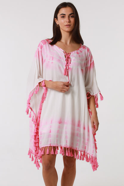 Danika Blush cotton kaftan dress