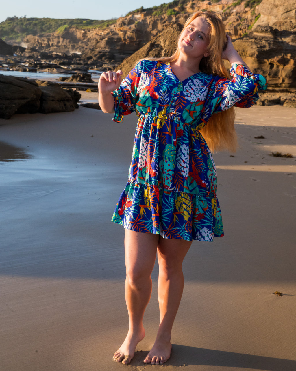 Hannah silk blend dress