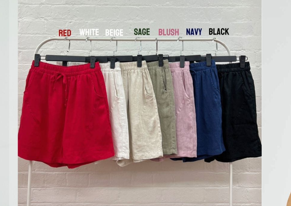 Alex Linen Shorts - Choose your color