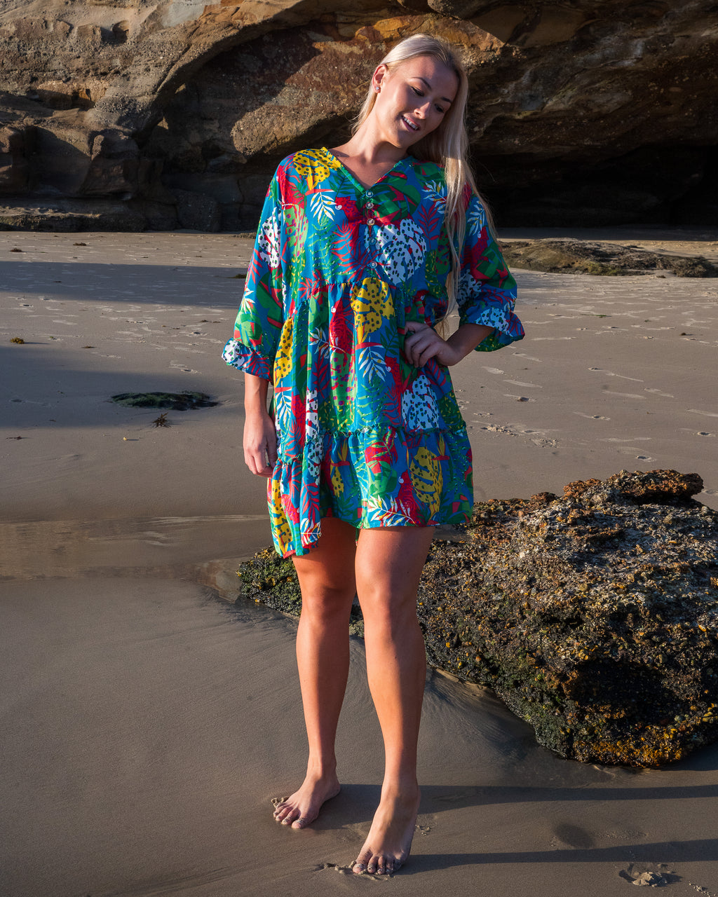 Hannah silk blend dress
