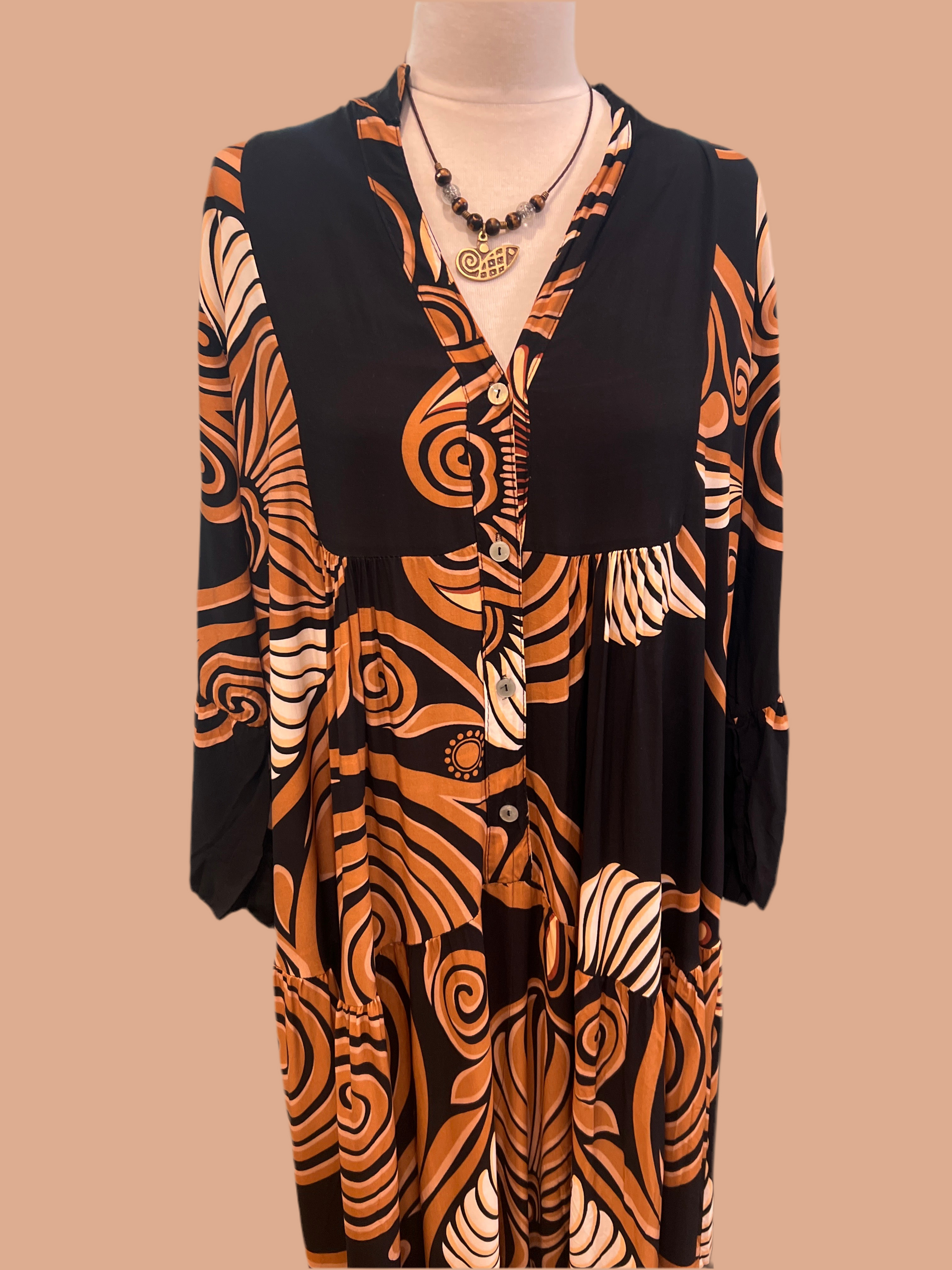 Vera italian satin dress