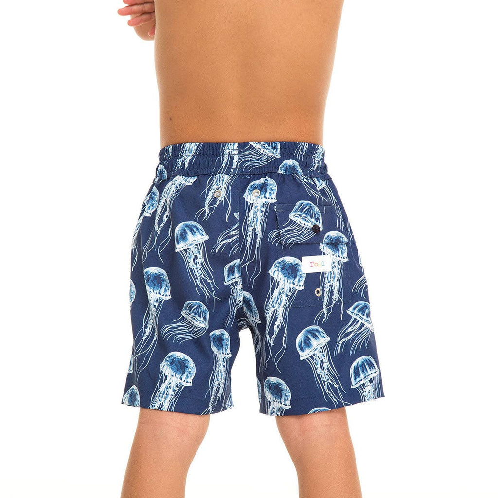 Blue Jellyfish Boy's Swim Shorts: 2