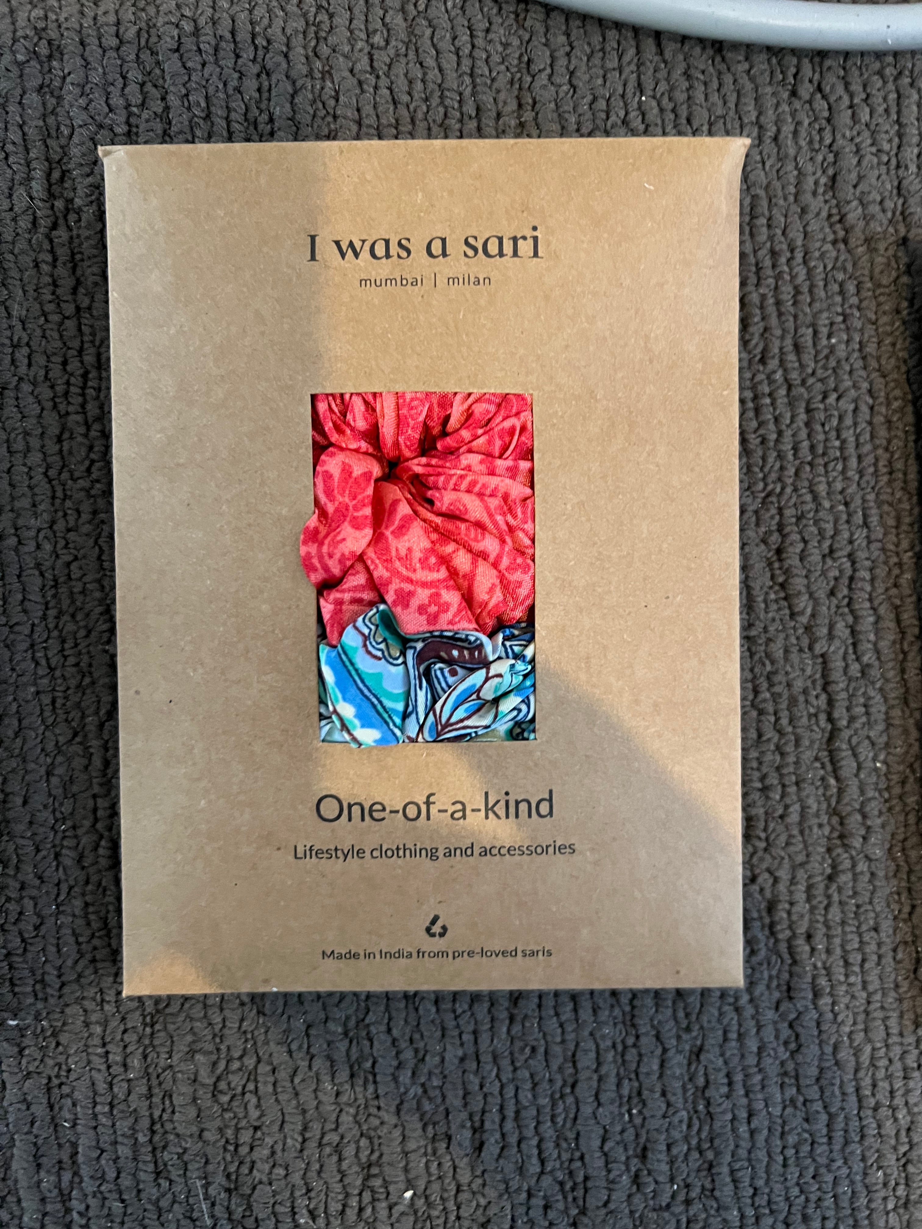 I was a Sari - Scrunchy set of 2