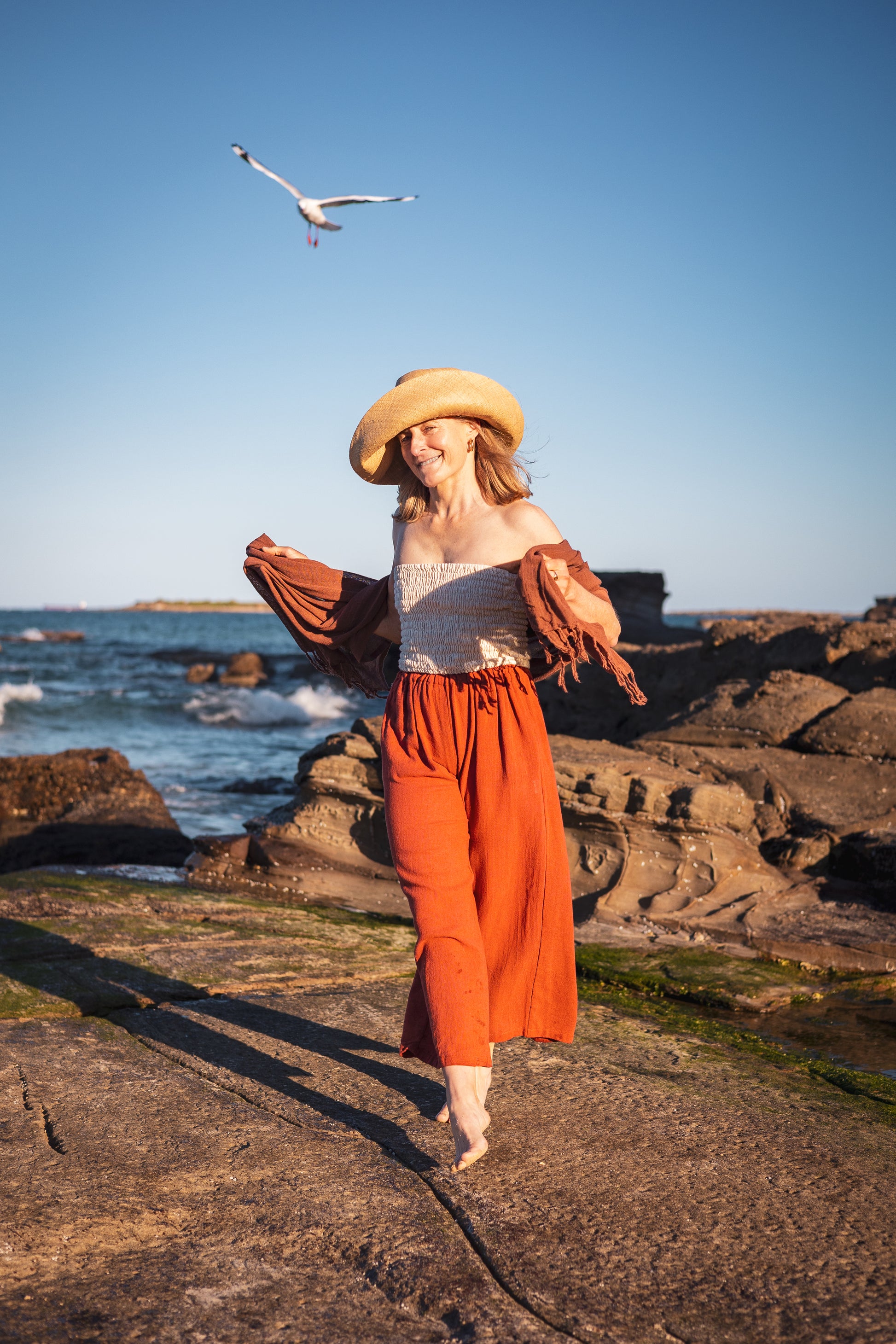 Lola Long pocket ramie pants