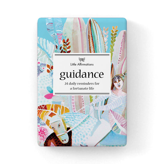 24 Inspirational Affirmation Cards + Stand - Guidance