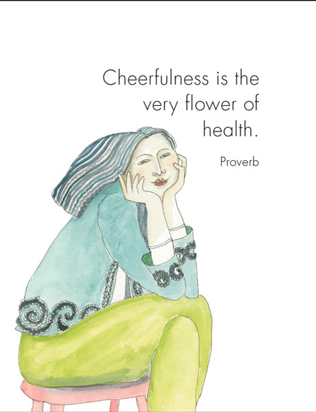 24 Inspirational Affirmation Cards + Stand - Happiness