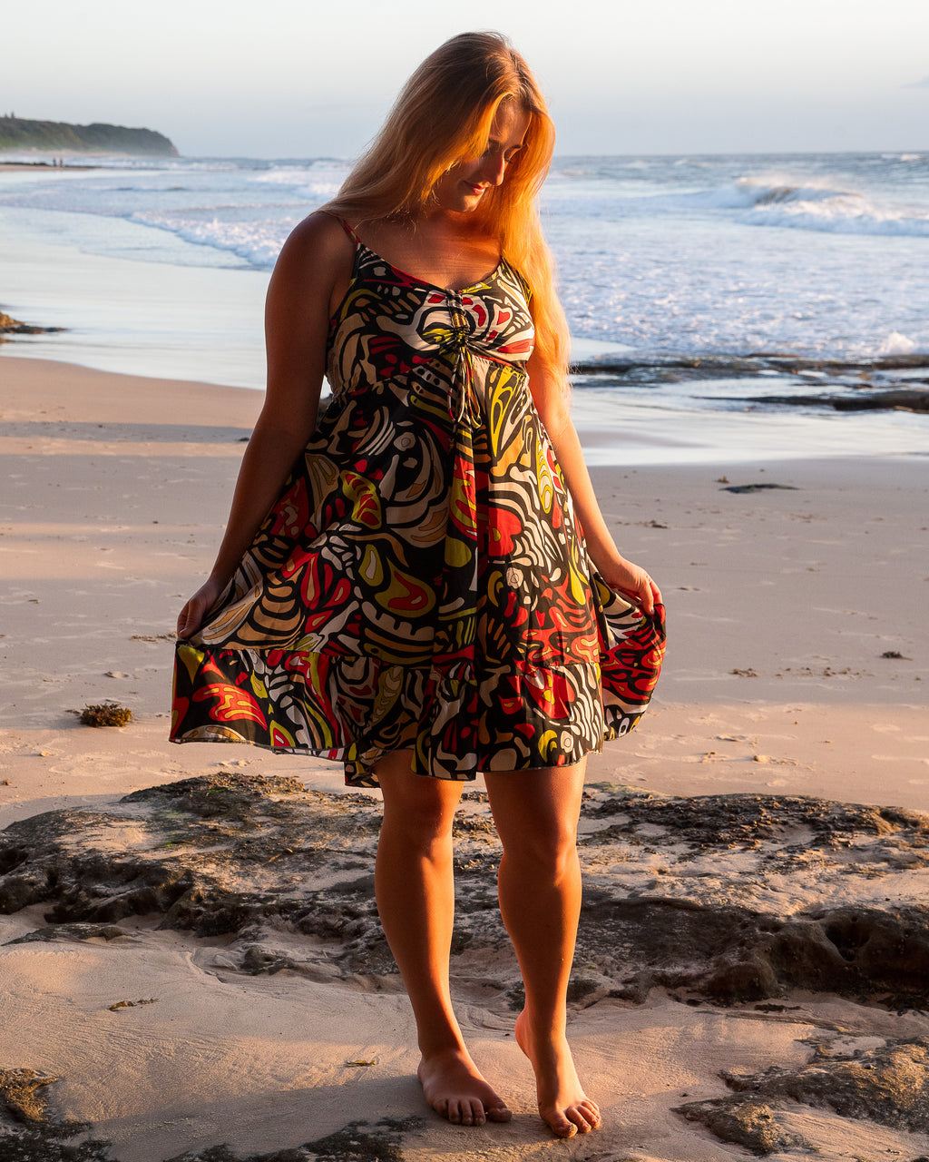 Celina sands silk singlet dress