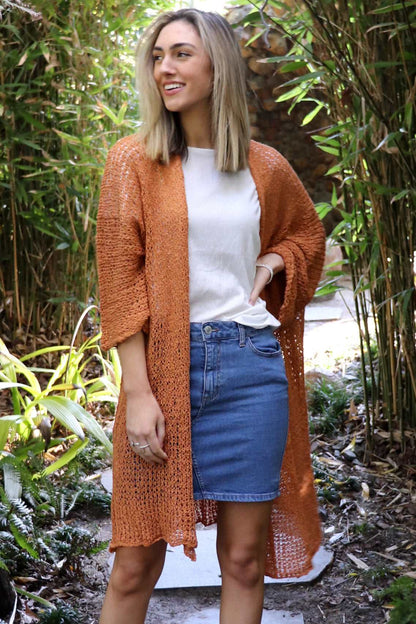 Eclipse Kimono BURNT ORANGE