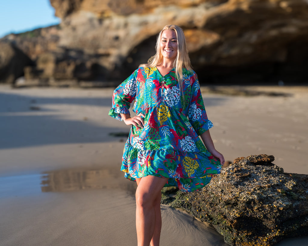 Hannah silk blend dress