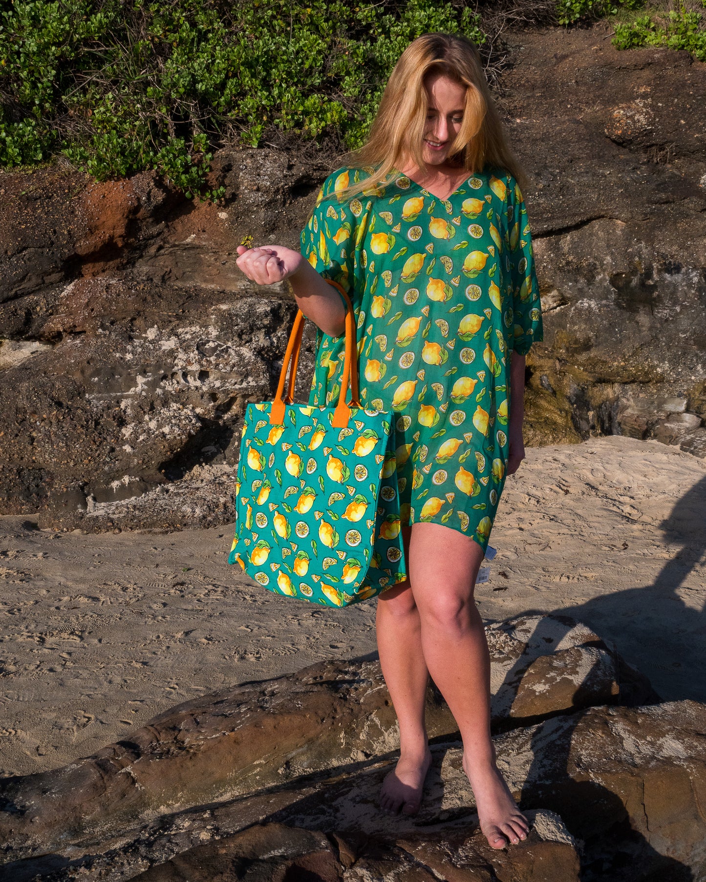 Ble emerald lemoni kaftan