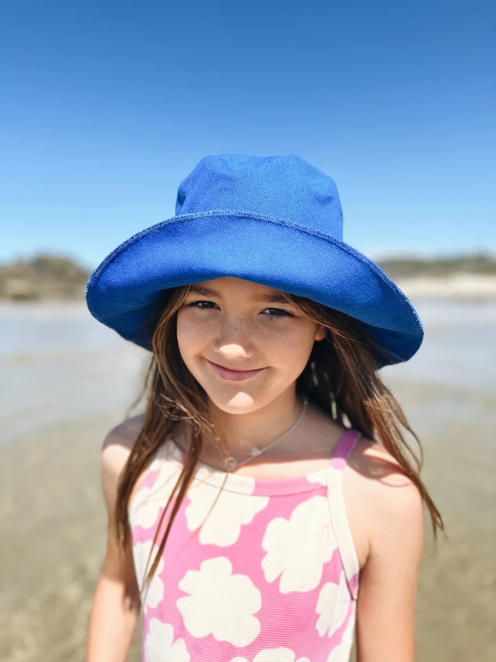 Salty Shadows Cotton Bucket Hat  -blue & green only