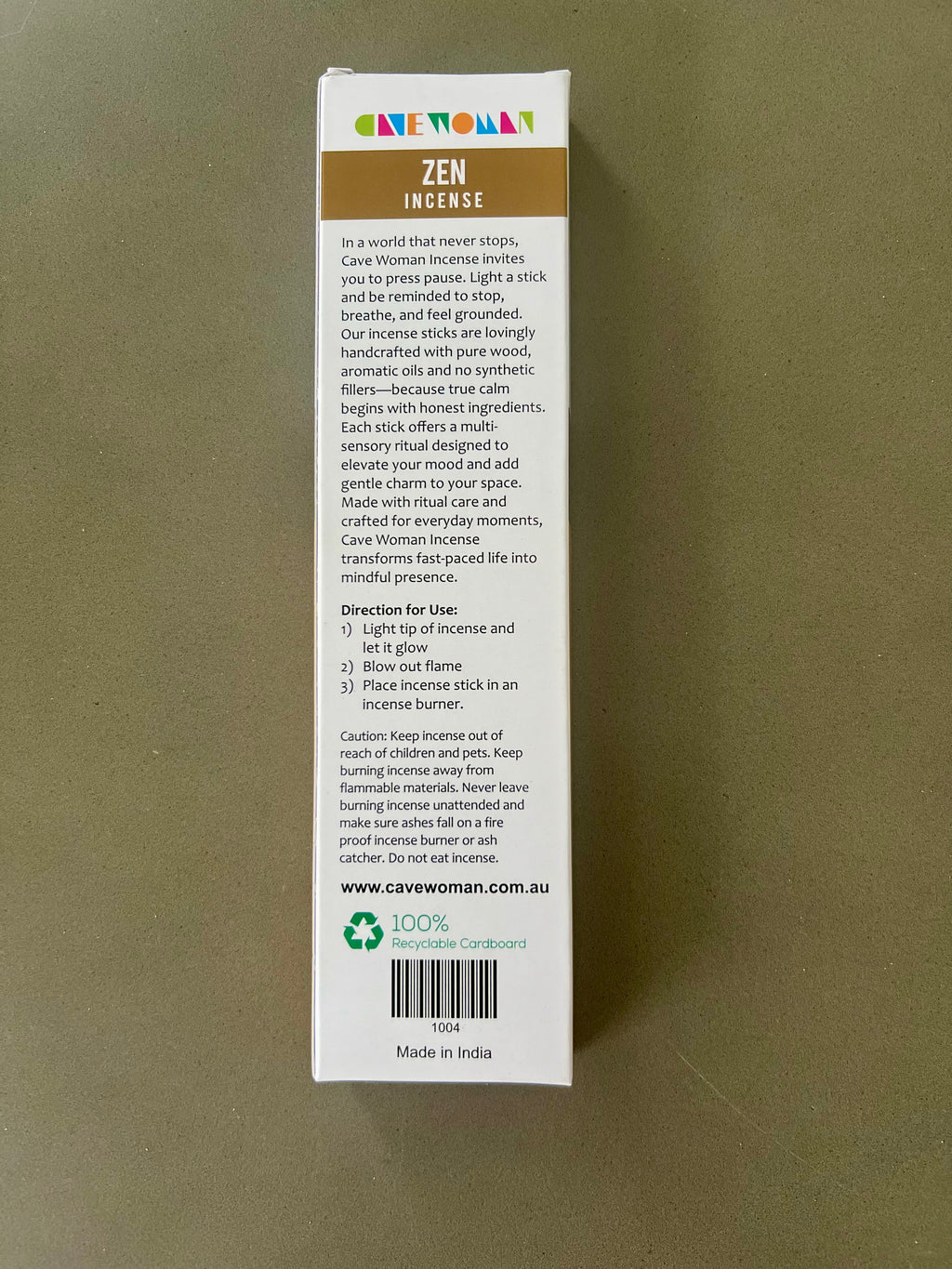 Cave Woman Incense - Zen