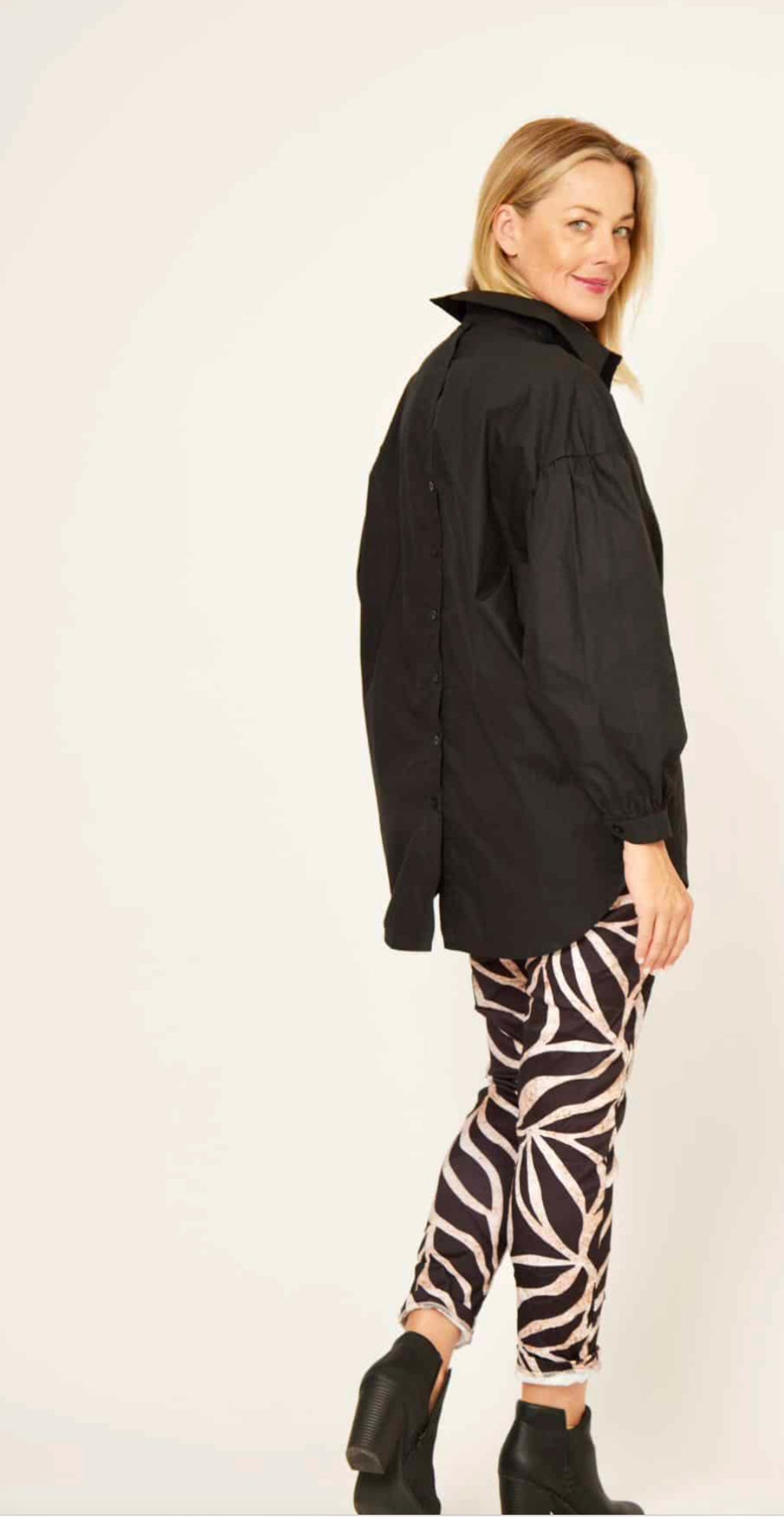 Florence Cotton Shirt - Black