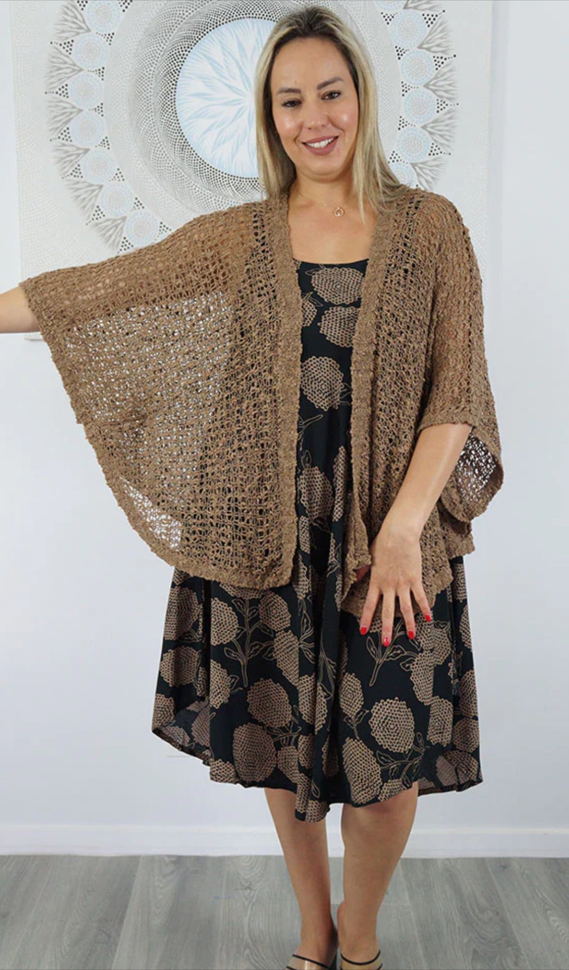 Knitted Cardigan-Sage