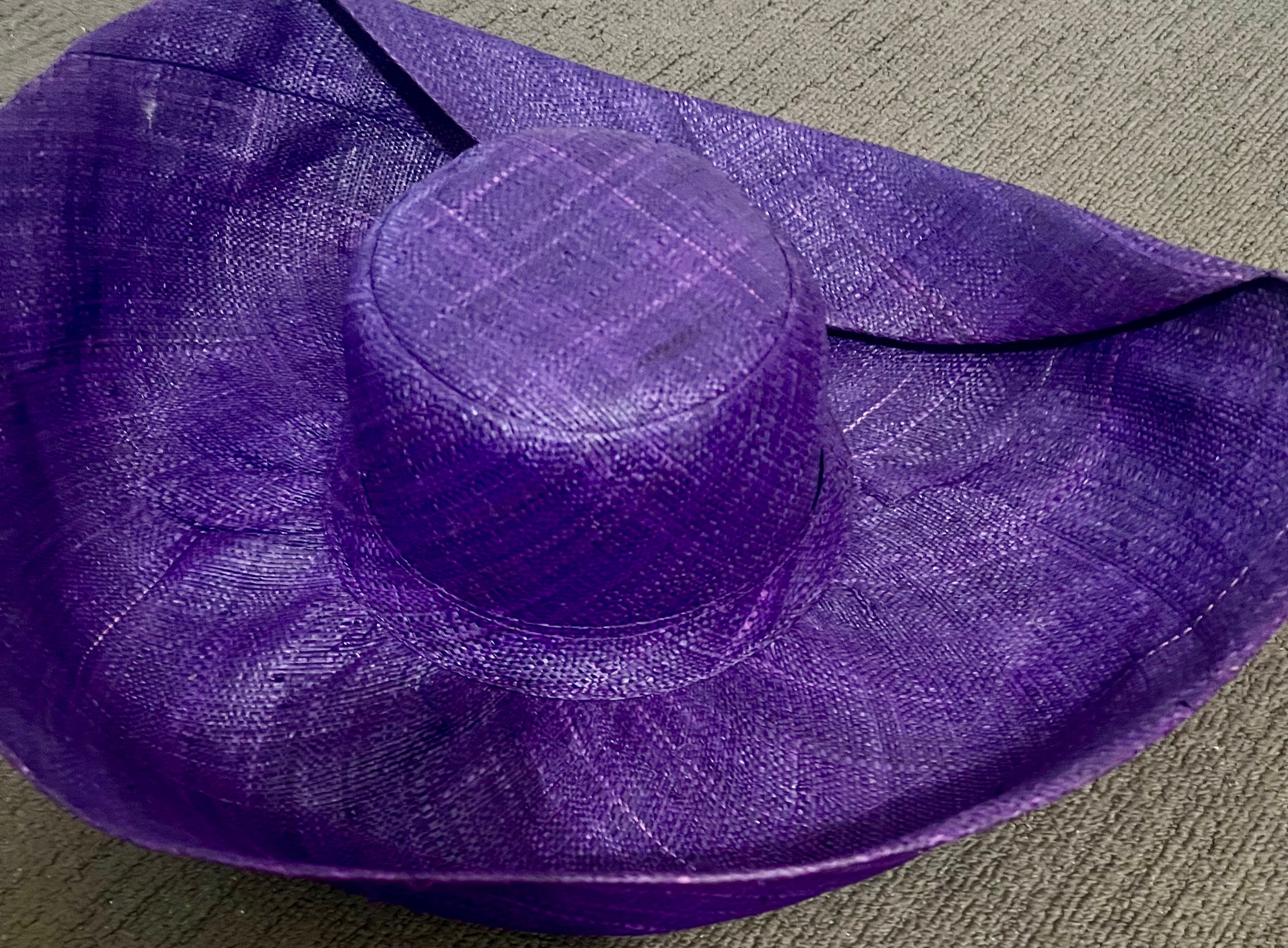 Capeline Straw Hat - purple