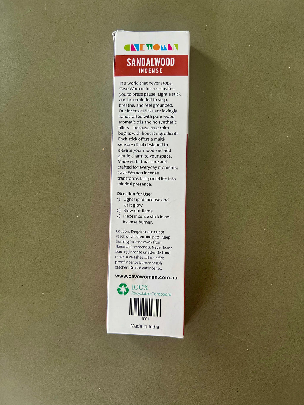 Cave Woman Incense - Sandalwood