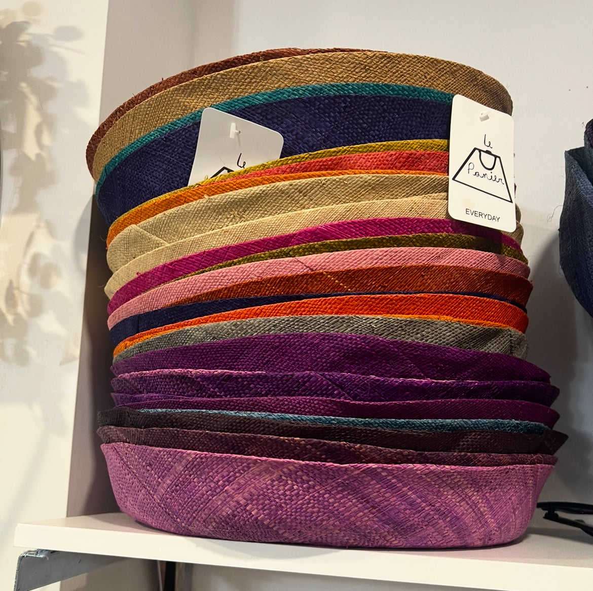 Demi Capeline Raffia Hat - Plum