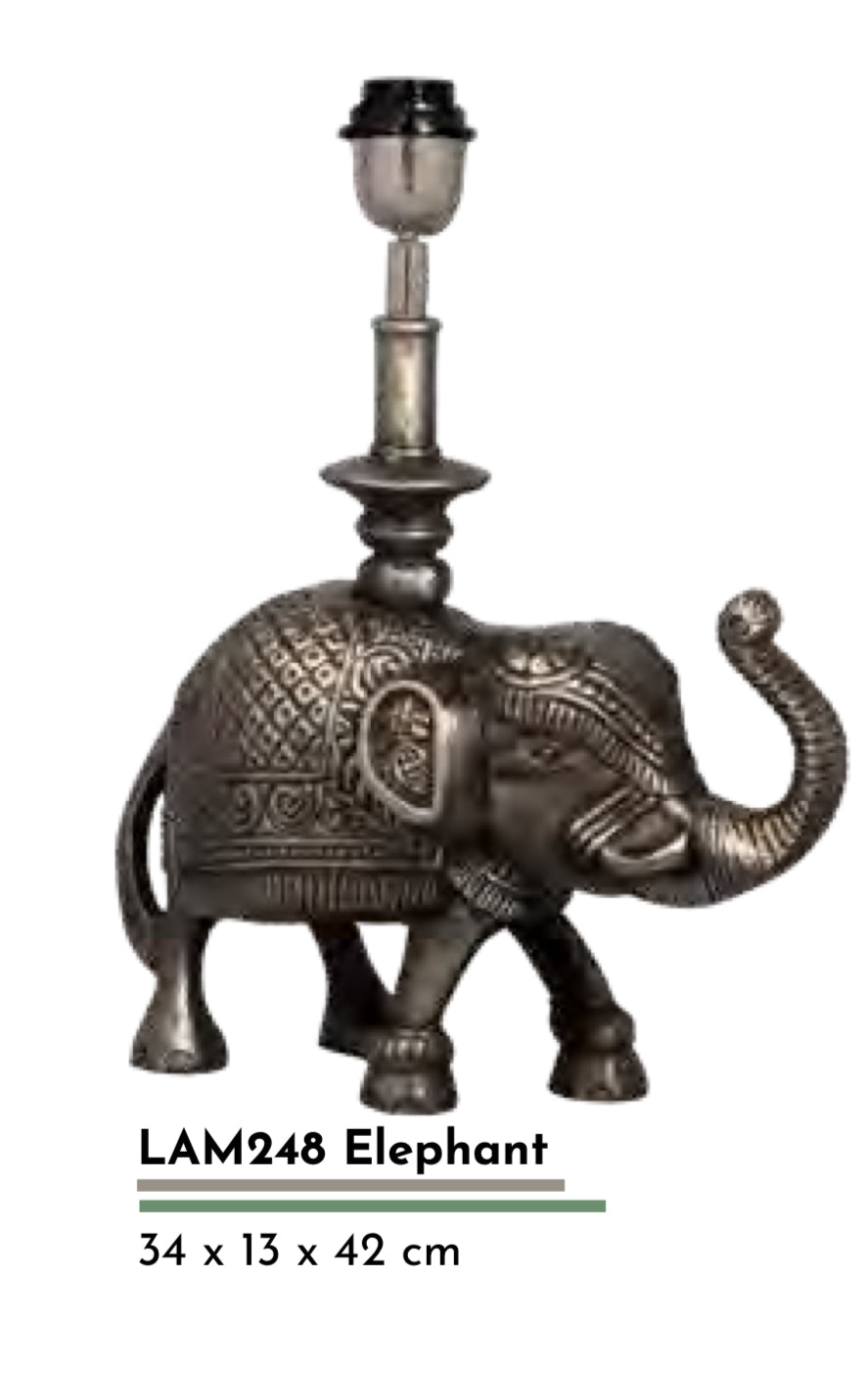 Ornamental Elephant Lamp Base