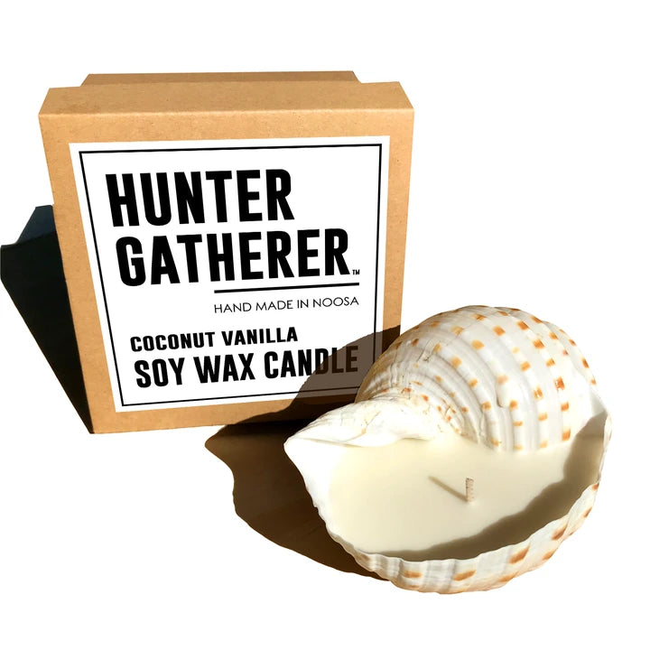 Hunter Gatherer Sea Shell Soy Wax Candle - Coconut Vanilla (Large)