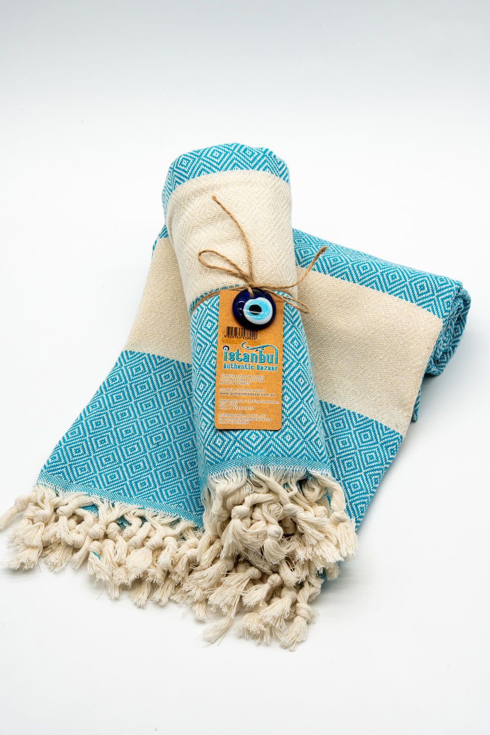 Turkish Cotton Towel - Turquoise