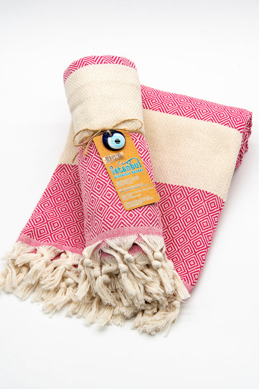 Turkish Cotton Towel - pink